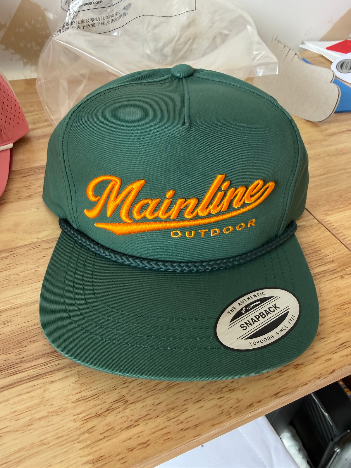 Yellow on Green Classic Rope Hat